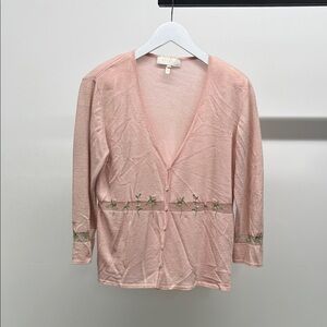Escada Floral Pink Cardigan